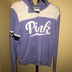 SOLD Half zip up purple sweater -Pink